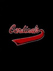 The "Cardinals" Black logo on a black background.